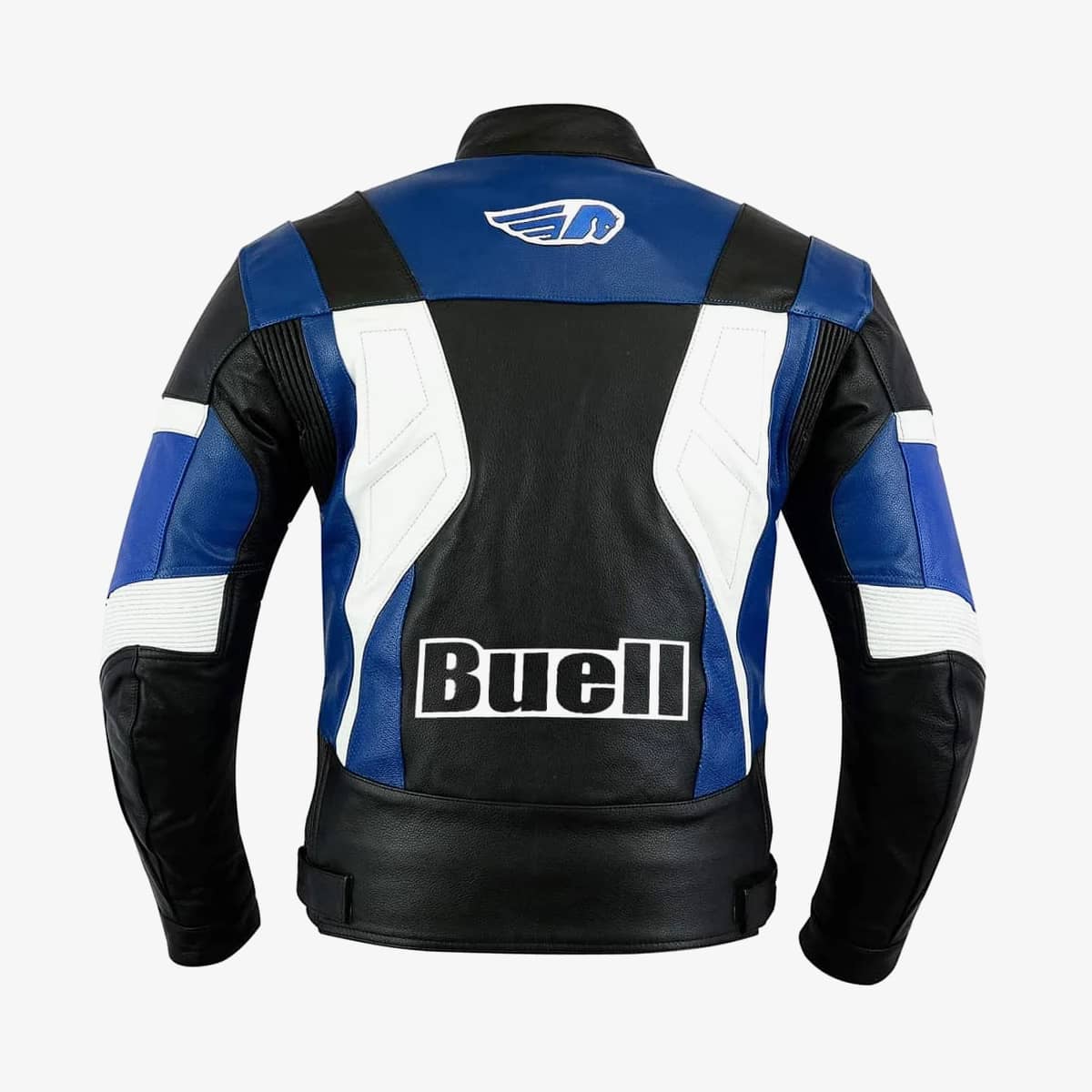 Buell Motorcycle Racing Leather Jacket With CE Approved Armor