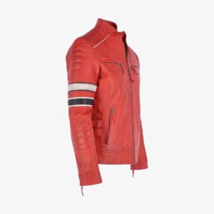 Leather Fashion Biker Jacket - Image 8