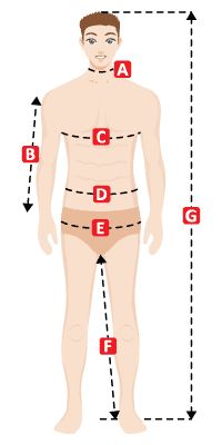 mens suits size chart
