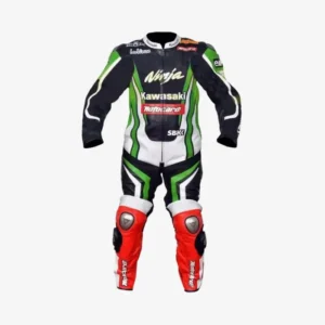 Tom Sykes Kawasaki Motorcycle Leather Suit